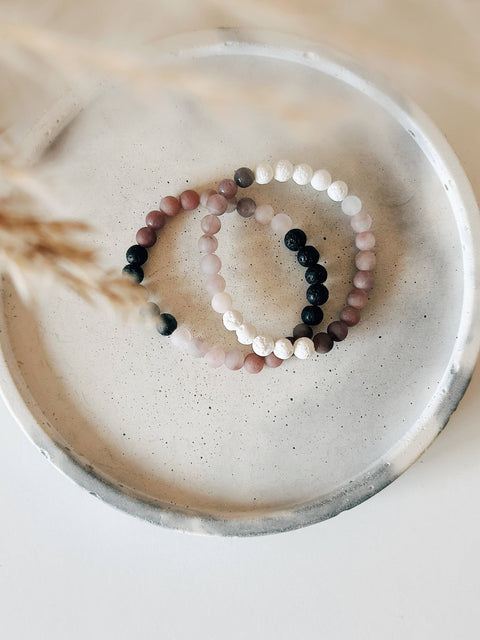 Berry Quartz diffuser bead bracelet- 6 MM