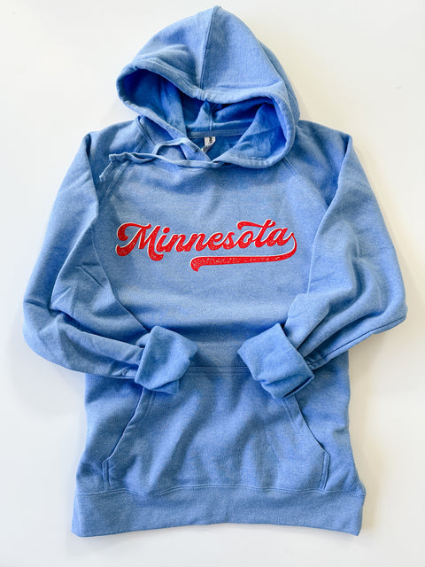 Minnesota Baseball Ultra-Soft Hoodie - Adult & Youth Sizes