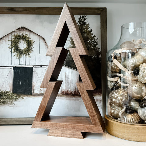 Walnut Wood Handcrafted Nordic-Style Trees