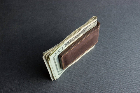 Brown Magnetic Money Clip