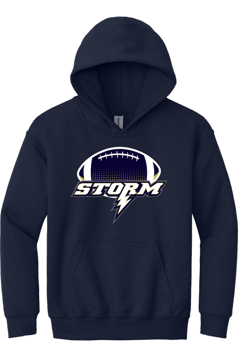 Chanhassen Storm Navy Youth Football Heavyweight Hoodie