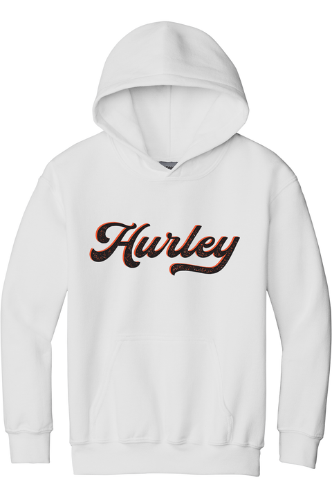 Hurley Script Youth Hoodie, White