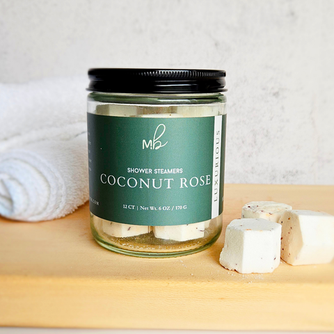 Peppermint Eucalyptus 12ct Mini Shower Steamer Jars | Aromatherapy