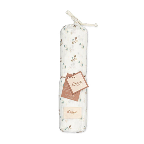 Organic Cotton Poppy Single Swaddle