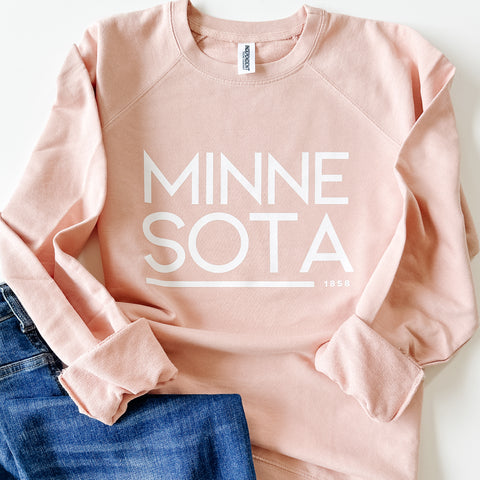 Minnesota Lightweight Sweatshirt - Blush