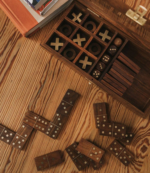 SALE: Rosewood 3-in-1 Game Set