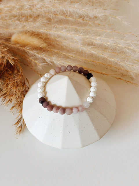 Berry Quartz diffuser bead bracelet- 6 MM