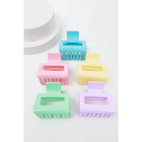 Mini Rectangle Hair Claw Clip