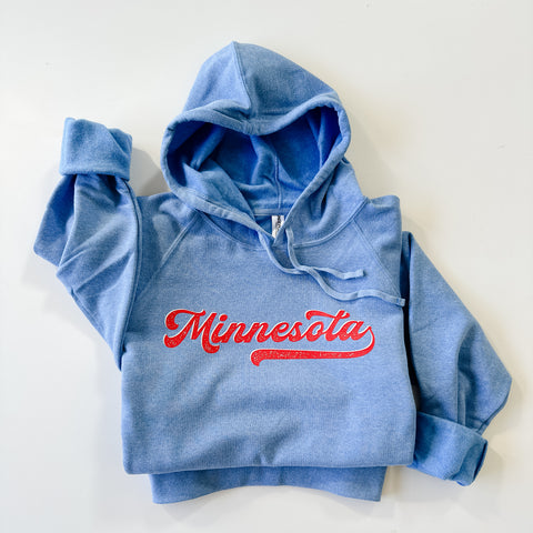 Minnesota Baseball Ultra-Soft Hoodie - Adult & Youth Sizes