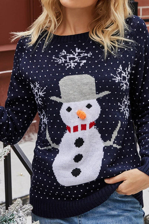 SNOWMAN CHRISTMAS CREWNECK SWEATER