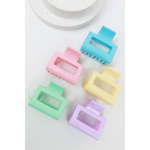 Mini Rectangle Hair Claw Clip