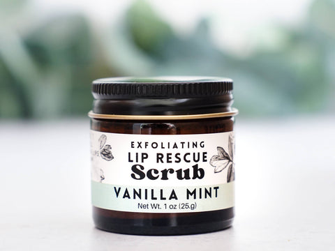 Lip Rescue Exfoliating Sugar Scrub 1oz Jar - Vanilla Mint