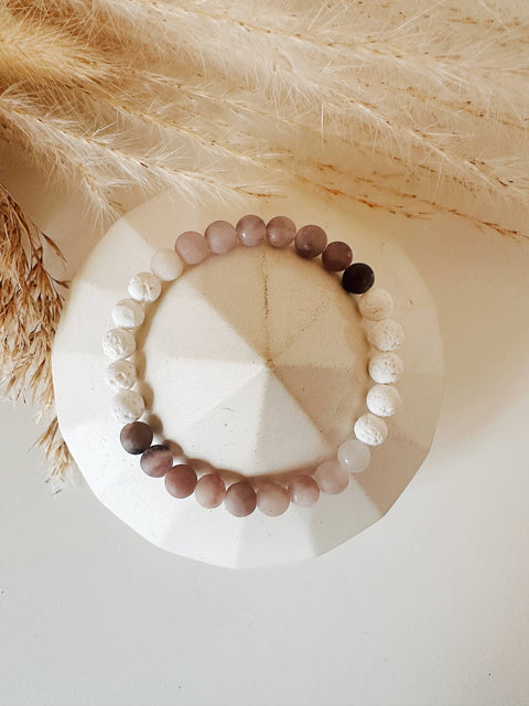 Berry Quartz diffuser bead bracelet- 6 MM