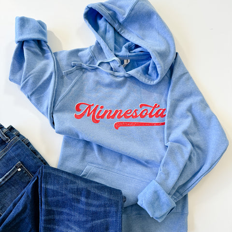 Minnesota Baseball Ultra-Soft Hoodie - Adult & Youth Sizes