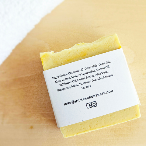 Dandelion + Lemon Tea Goat Milk Soap