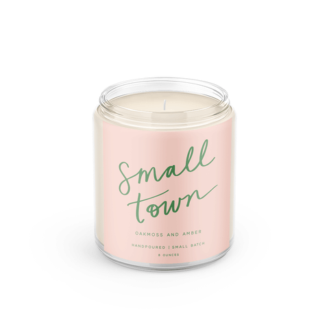 Small Town: 8 oz Soy Wax - Small Batch Candles