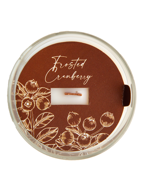 Frosted Cranberry 7.5 oz Wooden Wick Candle