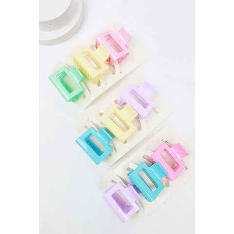 Mini Rectangle Hair Claw Clip