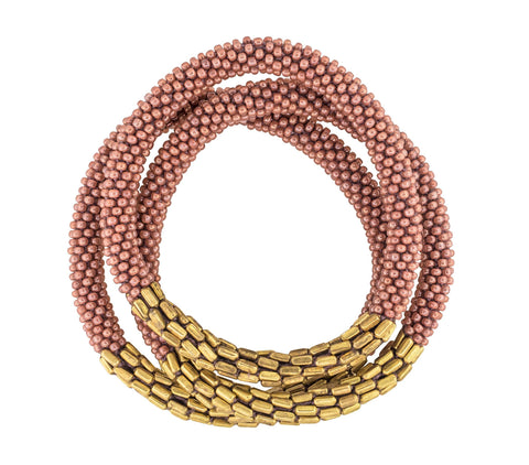 Hema Terracotta Statement Roll-On® Bracelets - Set of 3