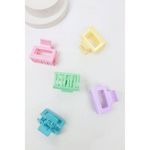 Mini Rectangle Hair Claw Clip