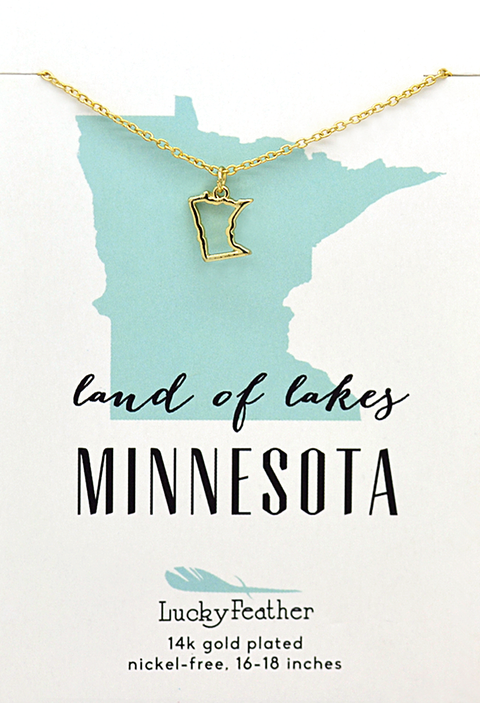 State Necklace - MINNESOTA