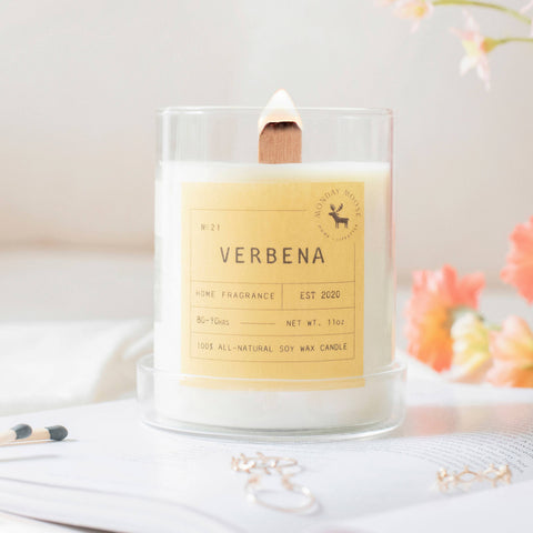 Verbena Signature Soy Wax Candle, 11 oz.