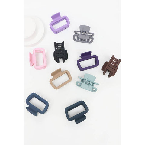 Medium Size Matte Rectangle Hair Claw