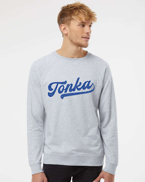 Tonka Baseball Lettering Lightweight Sweatshirt & Hoodie - Multiple Color Options