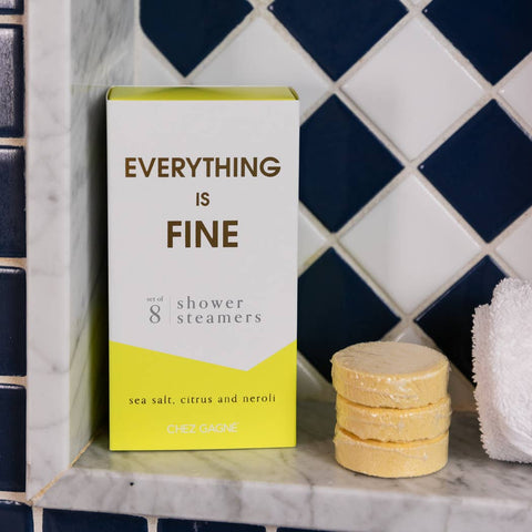 Everything is Fine Shower Steamers - Sea Salt, Citrus & Neroli