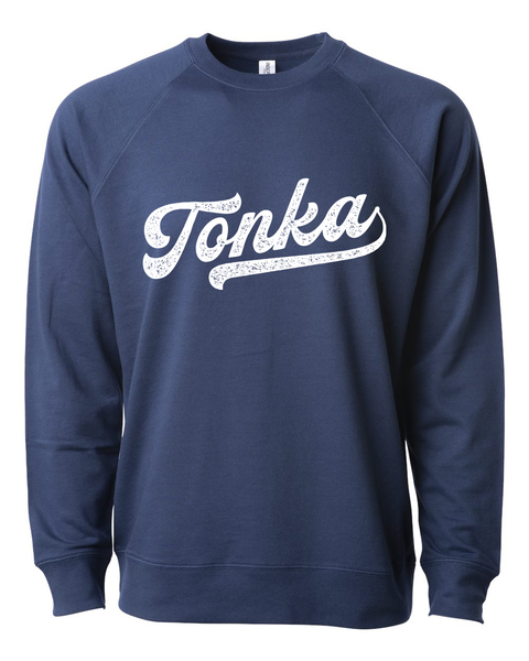 Tonka Baseball Lettering Lightweight Sweatshirt & Hoodie - Multiple Color Options