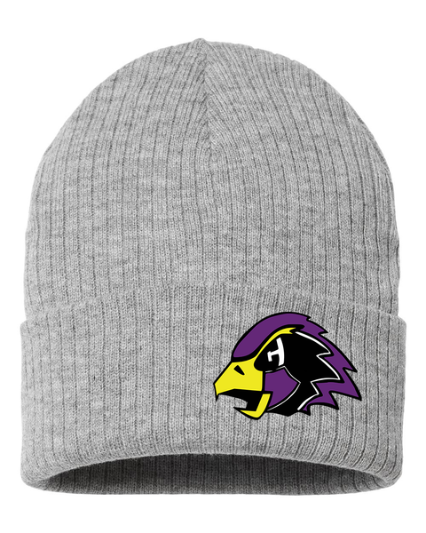 Chaska Hawks Purple Beanie, Winter Hat