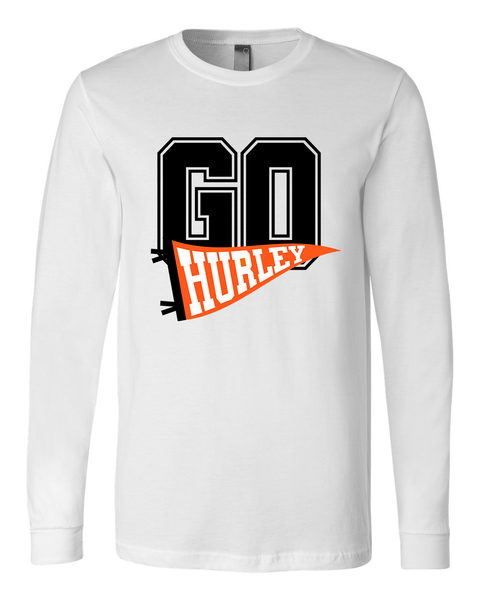 GO Hurley! Long Sleeve Tee, Unisex Adult