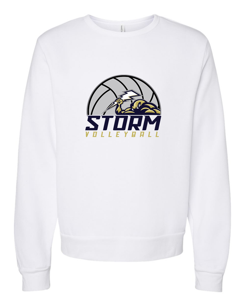 Chanhassen Storm Volleyball Ultra Soft Crewneck, White