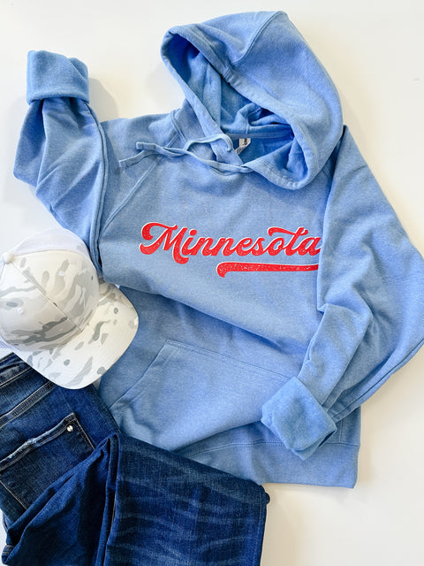 Minnesota Baseball Ultra-Soft Hoodie - Adult & Youth Sizes