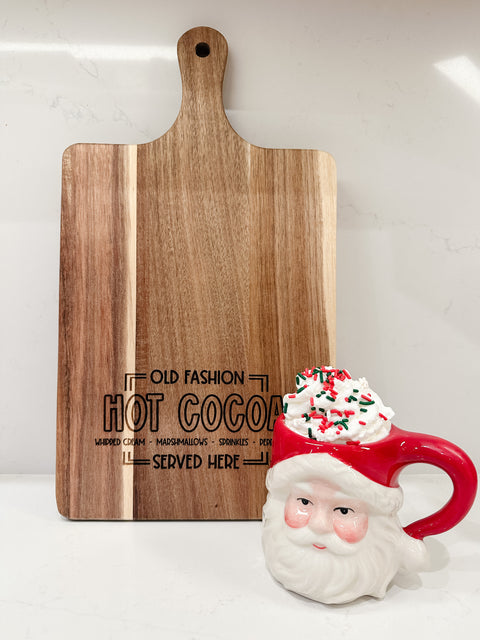 Hot Cocoa Kitchen Serving Board Decor Tray