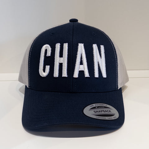 CHAN Trucker Hat, Snapback Cap - 2 Color Options