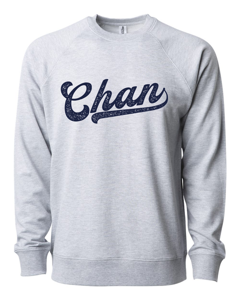 Chanhassen Baseball Lettering Lightweight Sweatshirt - Multiple Color Options