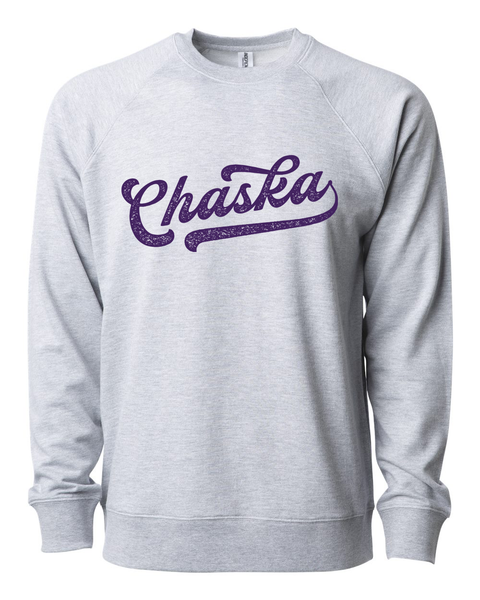 Chaska Baseball Lettering Lightweight Sweatshirt - Multiple Color Options