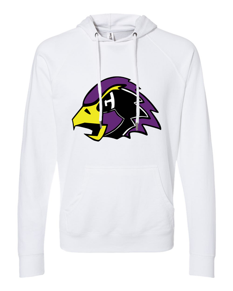 Chaska Hawks White Midweight Unisex Adult Hoodie