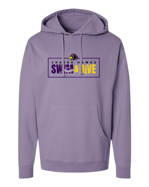 Chaska Hawks Swim & Dive Hoodie, Purple