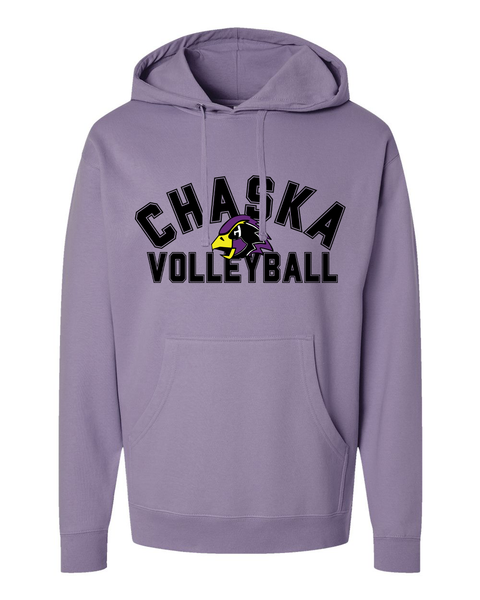 Chaska Hawks Custom Activity Varsity Text Hoodie, Purple