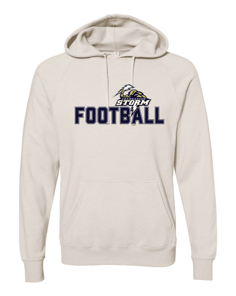 Chanhassen Storm Football Logo Hoodie in Natural Oat