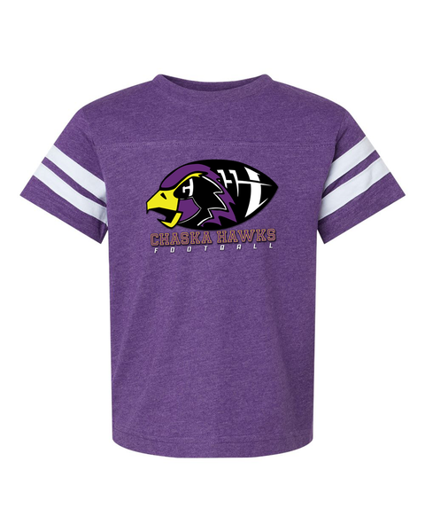 Chaska Hawks Football Jersey-Style Tee