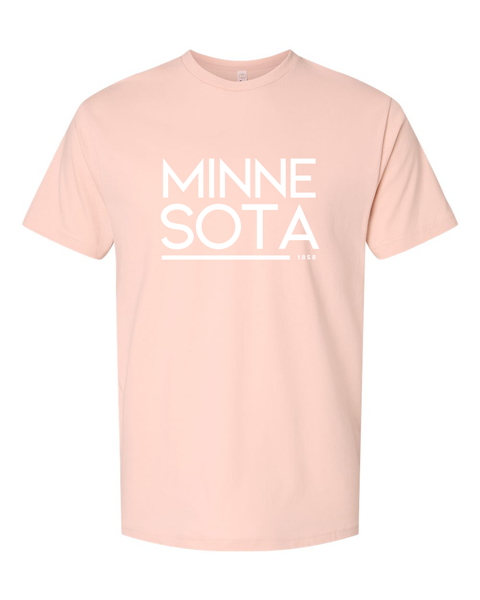 Sunset Blush Modern Minnesota Tee - Adult Unisex