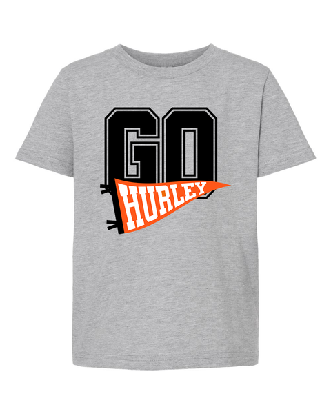 GO Hurley! Pennant Design Youth Heather Gray Tee