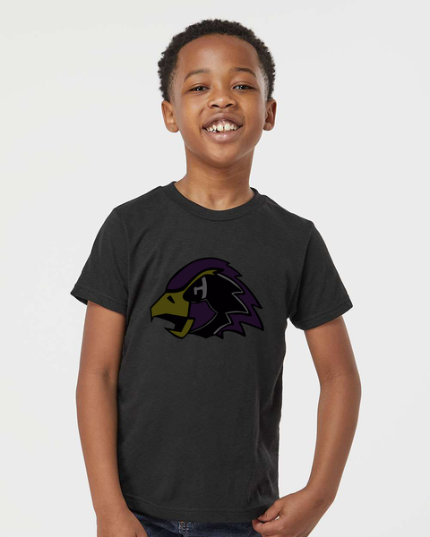 Chaska Hawks Youth Dark Hawk Black Tee