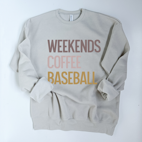 Weekends. Coffee. Sports.  Ultra Soft Sweatshirt - Multiple Sports Available