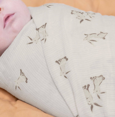 Organic Cotton Bunny Single Swaddle