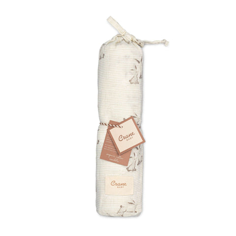 Organic Cotton Bunny Single Swaddle