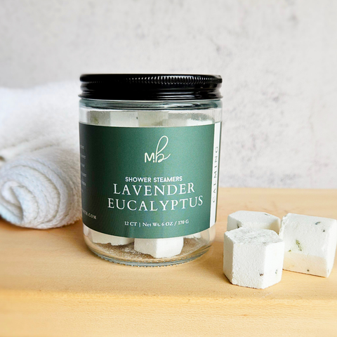 Peppermint Eucalyptus 12ct Mini Shower Steamer Jars | Aromatherapy